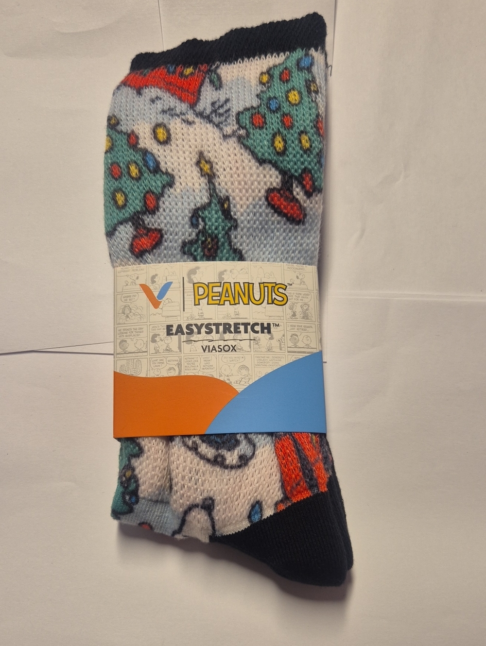 Peanuts EasyStretch Viasocks Large/Extra Large| Womens 14+ Men 13-19 Crew Length